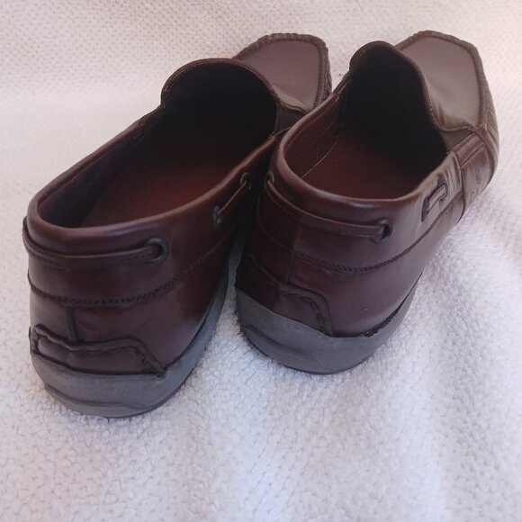 Mens all leather slip on loafers. - Picture 4 of 5